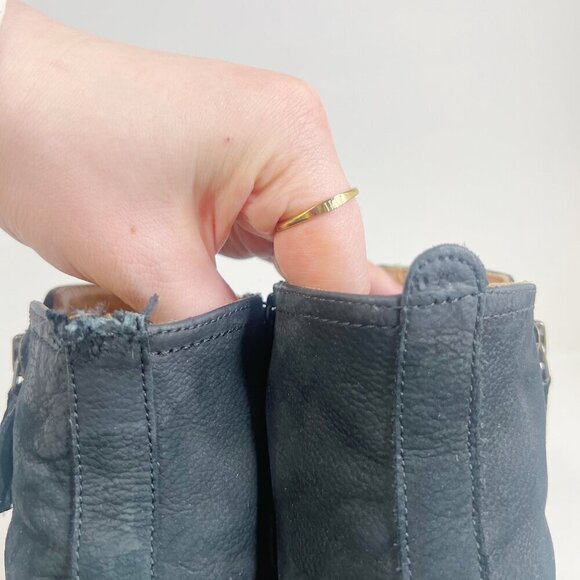 Paul Green Diego Booties Black Nuback Leather Women's Size 9 - Picture 9 of 13